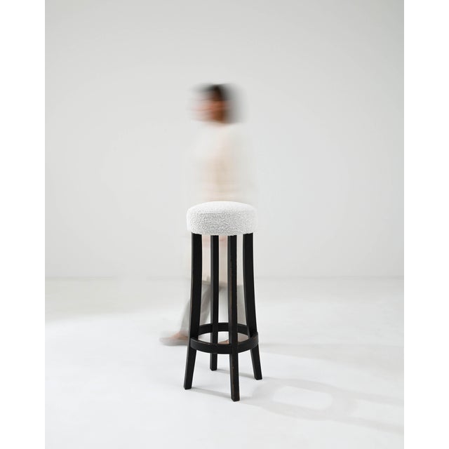 20th Century French Upholstered Bar Stool For Sale - Image 11 of 18