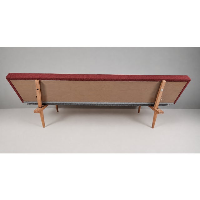 Vintage Brown Fabric Sofa, 1970s For Sale - Image 4 of 8
