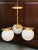 Contemporary West Elm Sphere & Stem 3 Light Chandelier For Sale - Image 3 of 12