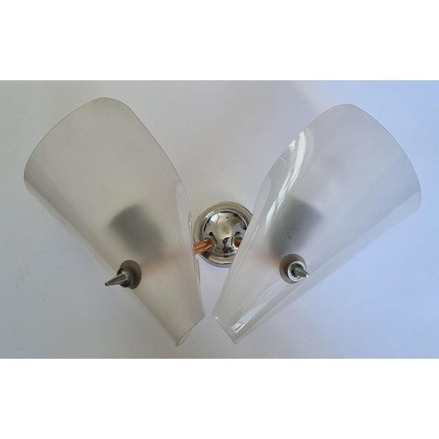 Metal Large Mid-Century Wall Lamp in the style of Stilnovo, Italy, 1962 For Sale - Image 7 of 18