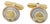 1970s Pair of Bvlgari, Tricolor Gold Cirlcle Cufflinks For Sale