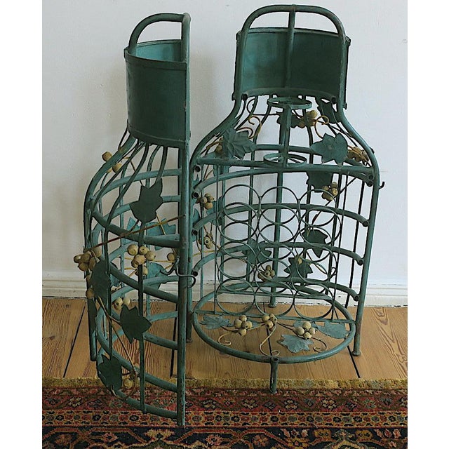 Mid-Century Modern Boho Florentine Vine-Leaf Domed Wine Rack, 1960s For Sale - Image 9 of 18