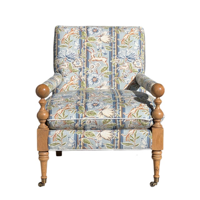 Bunny Williams Home Pair Bradstreet Armchairs in Cowtan & Tout For Sale - Image 4 of 17