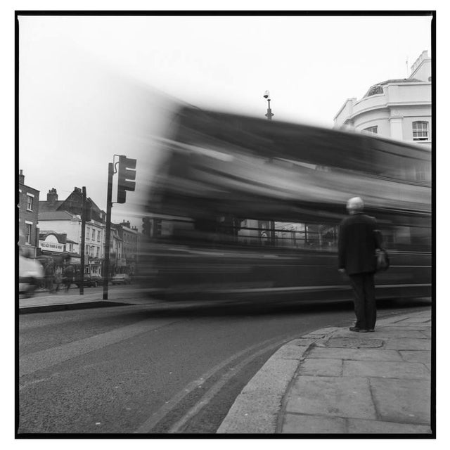 Paul Cooklin, Blurred Moving Bus, Silver Gelatin Photograph, Limited Edition of 10 For Sale