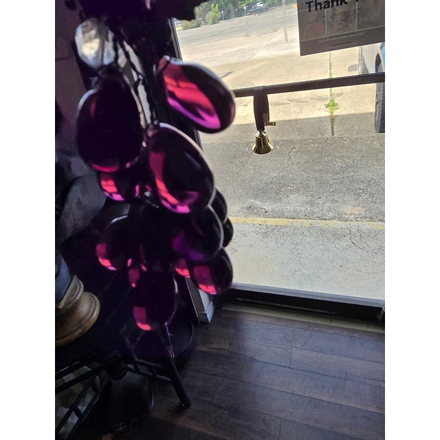 1920s Four Antique Purple Glass Grape Clusters For Sale - Image 5 of 12