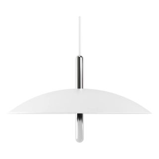 Signal Pendant, White & Nickel, From Souda, Modern Led Hanging Light For Sale
