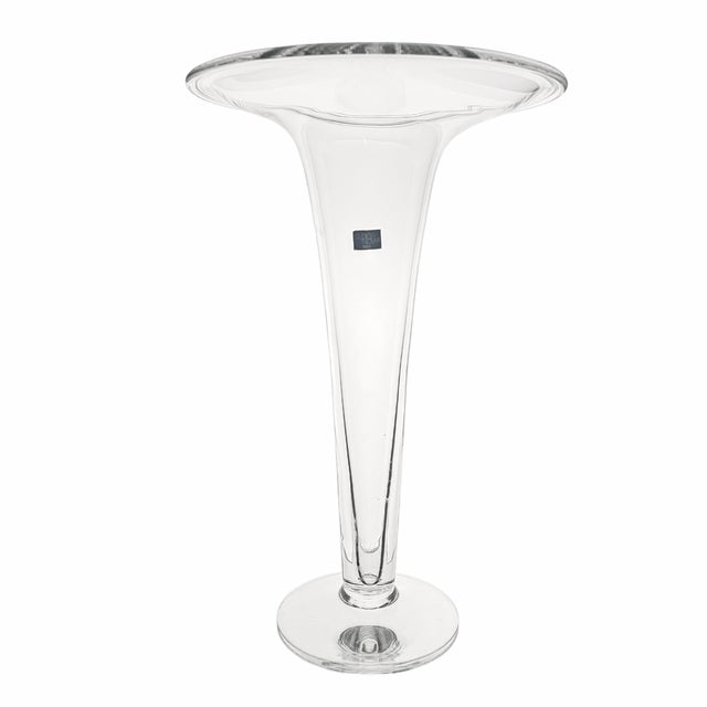 Grace in glass, this Italian-made crystal vessel stands with quiet authority. Studio Nova’s 1996 creation swells into a...