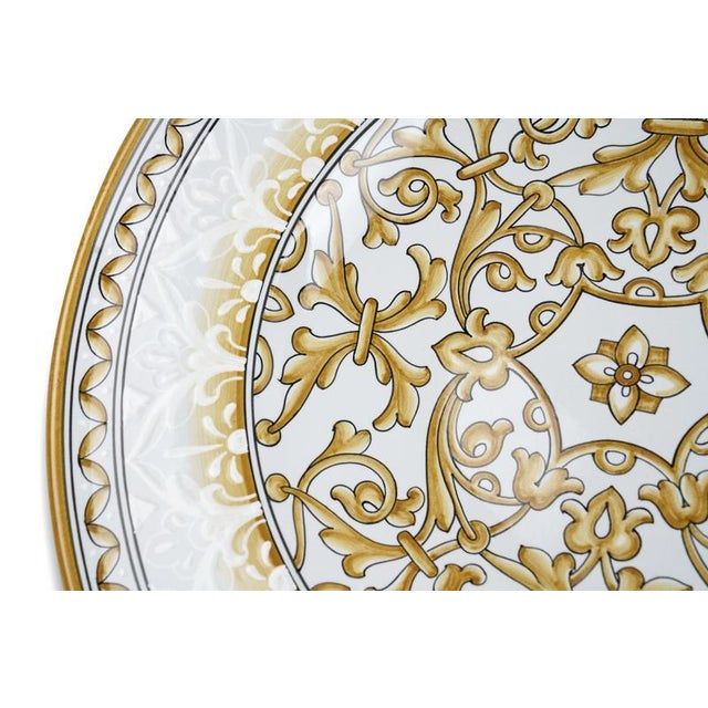 Not Yet Made - Made To Order White Damask Plate by Deblona For Sale - Image 5 of 11