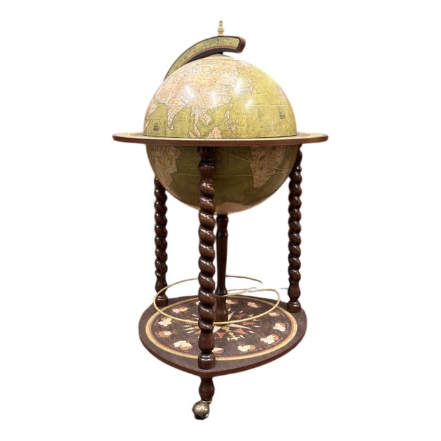 Italian Floor Globe Bar from Zoffoli For Sale