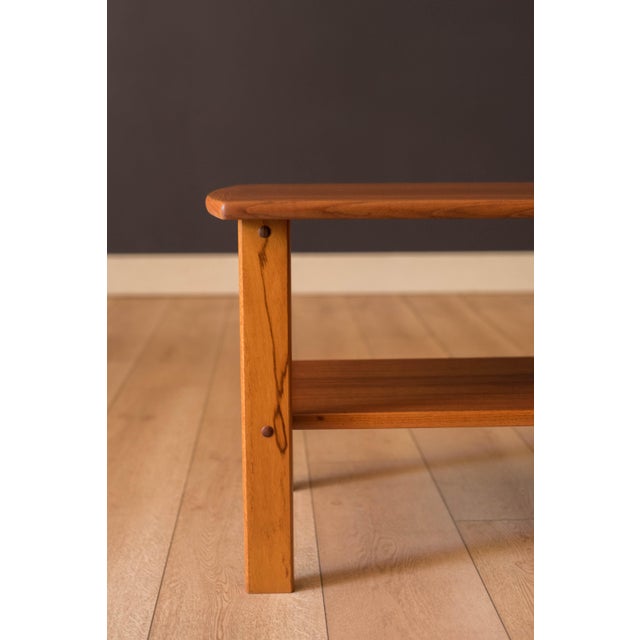 Danish Modern Pair of Two-Tier Teak Serving Cart End Tables by BRDR Furbo For Sale - Image 9 of 16