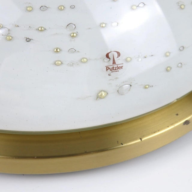 Mid-Century Modern Bubble Glass Flush Mount from Peill & Putzler, 1970s For Sale - Image 3 of 8