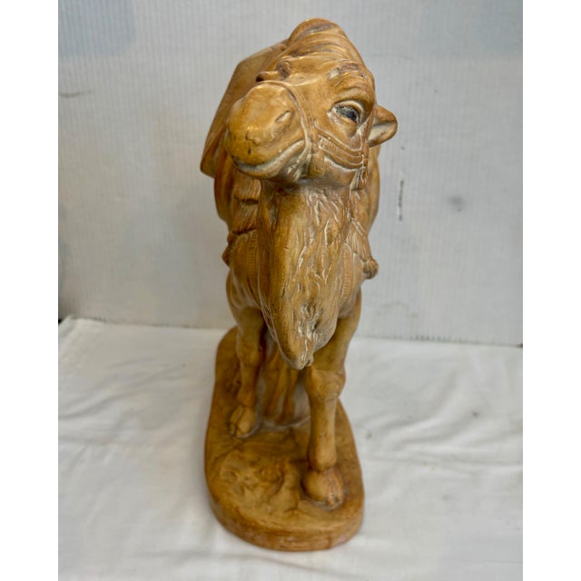 1930s Large 1930s Terra Cotta Figure of a Camel For Sale - Image 5 of 11