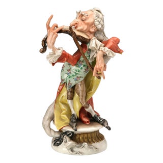 Grotesque Violinist Figurine by Giuseppe Cappè for Capodimonte Factory For Sale