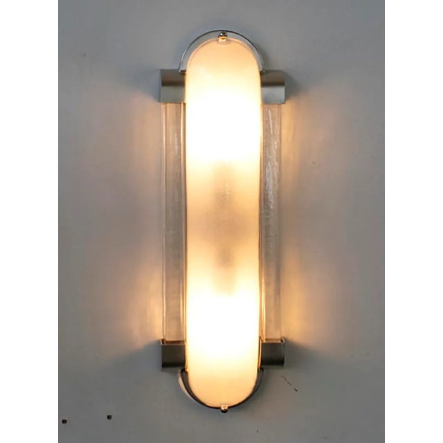 Fabio Ltd 21st Century Italian Deco Corto Murano Glass Sconce by Fabio LTD For Sale - Image 4 of 6