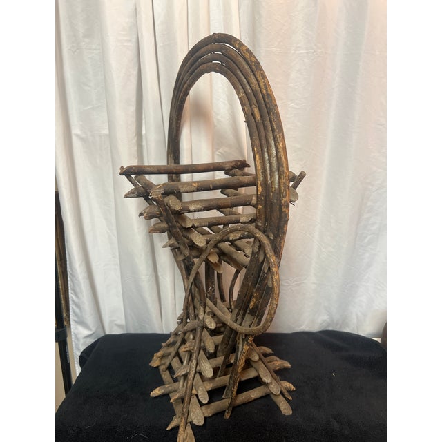 Rustic Hand Crafted Willow Plant Stand For Sale - Image 3 of 6