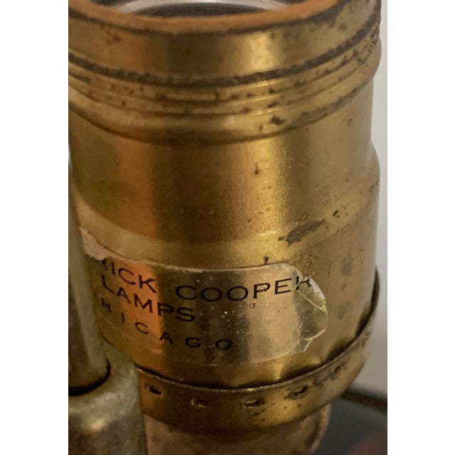 Black Vintage Asian Fredrick Cooper Tin Tea Table Lamp - a Pair For Sale - Image 8 of 11