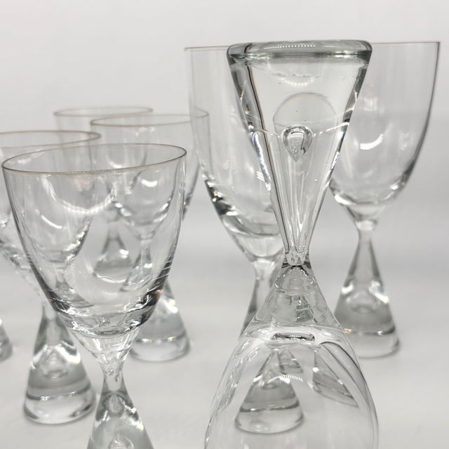 Glass 1980s Holmegaard Princess Crystal Stemware by Bent Severin Denmark - Set of 12 For Sale - Image 7 of 10