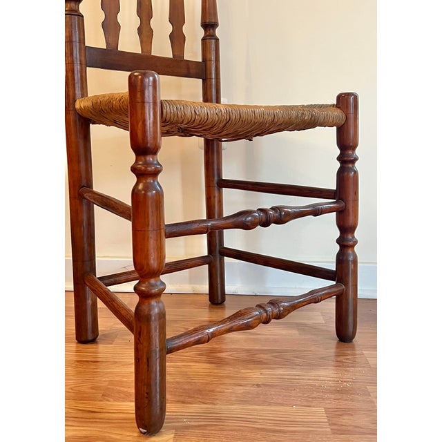 Antique William & Mary Bannister Back Side Chair For Sale - Image 10 of 10