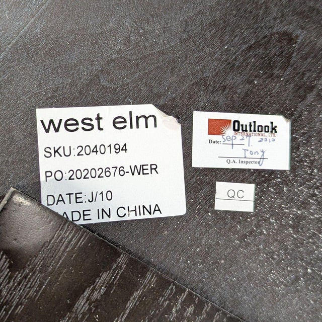 West Elm Tripod Dining Table in Walnut For Sale In San Francisco - Image 6 of 8