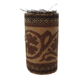 Vintage Brown and Tan Raffia Arts and Crafts Style Decorative Trim/Border #1