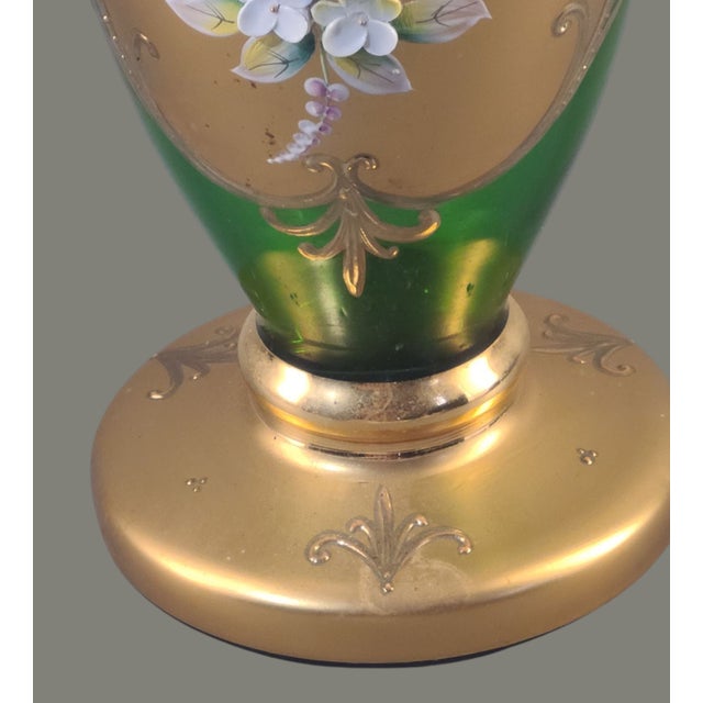 Crafted with precision and care, this Czech Bohemian vase is a stunning example of traditional art glass techniques. Its...