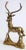Brass Hollywood Regency Cast Polished Brass Standing Stag Sculpture, 1960s For Sale - Image 8 of 13