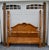 Vintage Solid Oak Queen Bed Poster Headboard Footboard Carved Shell Traditional For Sale - Image 9 of 16
