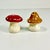 Ceramic 1940s Vintage Boho Chic Hollywood Regency Mushroom Salt & Pepper Shakers - A Pair For Sale - Image 7 of 11