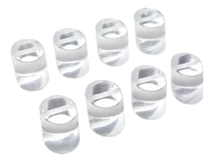 Vintage Lucite Cylinder Place Card Holders - Set of 8