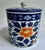 Fukagawa Koransha Blue &.White Peonies Lidded Porcelain Jar, C. 1930s For Sale - Image 9 of 17