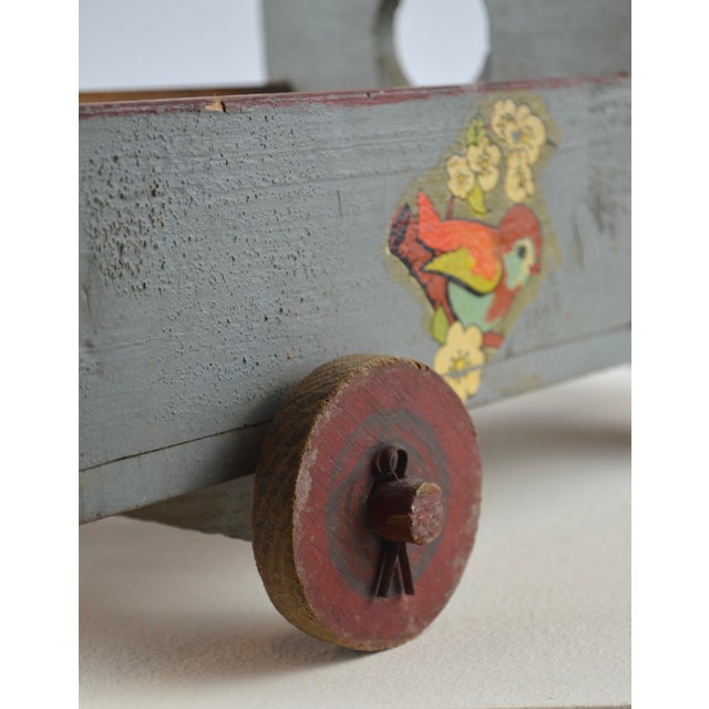 French Folk Art Handmade Wooden Toy Car, Late 1930s For Sale - Image 13 of 14