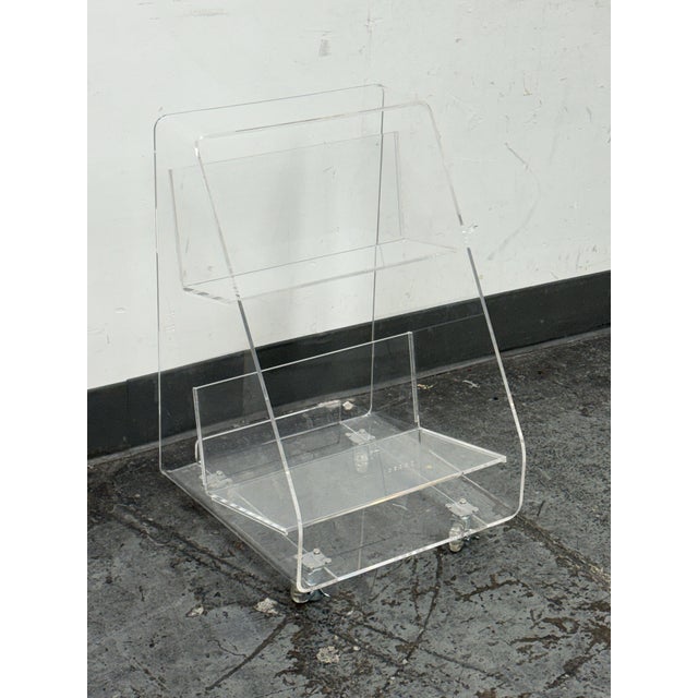 Crate & Kids Acrylic Rolling Book Cart For Sale - Image 12 of 12
