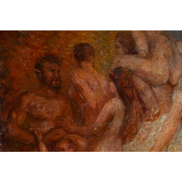 Diaz, Study of Nude Figures, Oil on Panel For Sale - Image 4 of 14