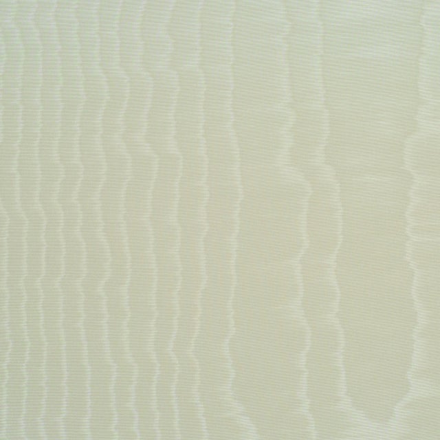 Sample - Schumacher Moire Wallpaper in Parchment For Sale