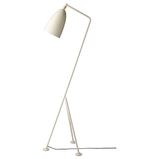 Greta Magnusson Grossman 'Grasshopper' Floor Lamp in Oyster White For Sale - Image 4 of 4