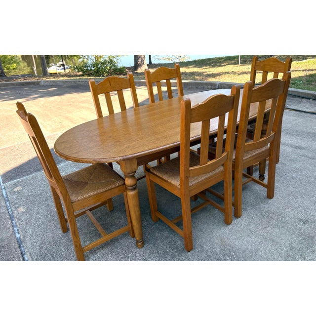 Vintage French Country Oval Dining Table For Sale - Image 12 of 12
