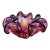 Murano Pink and Blue Glass Bowl For Sale