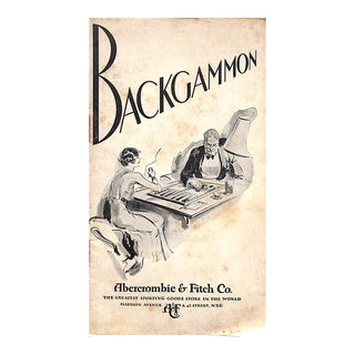 "Abercrombie & Fitch How to Play Modern Backgammon" 1930 For Sale