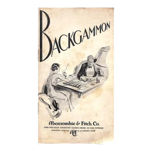 "Abercrombie & Fitch How to Play Modern Backgammon" 1930