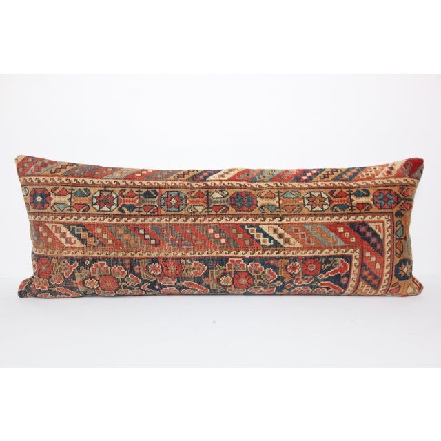 Here i am listing a 100% Handmade double knotted rug pillow cover, made from antique Persian tribal carpet rug. This’s a...