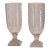 Pair of Etched Glass Vases With Star Motif For Sale