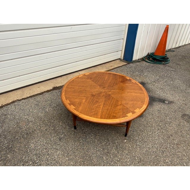Mid-Century Danish Modern Andre Bus Lane Acclaim Round Coffee Table For Sale - Image 9 of 12