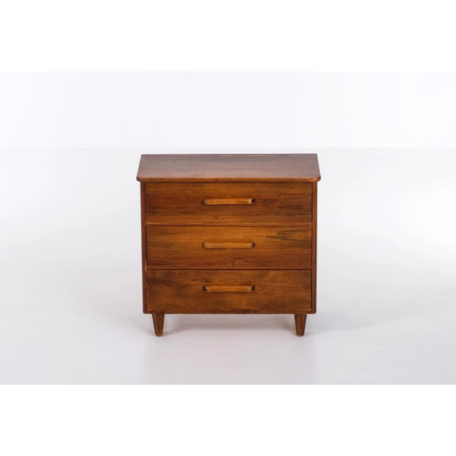 Wood Chest of Drawers in Pine attributed to Axel Einar Hjorth, Sweden, 1940s For Sale - Image 7 of 9