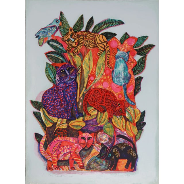 Tropical Cats, Judith Bledsoe For Sale - Image 4 of 4