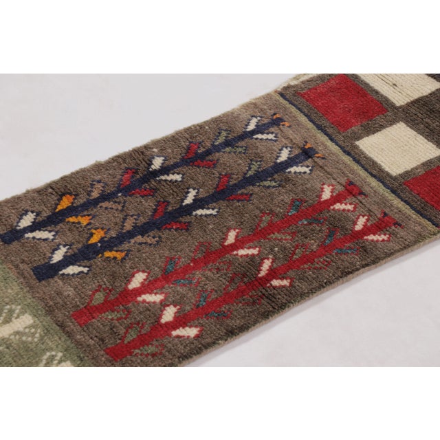 Vintage Gabbeh Extra-Long Pictorial Wool Runner by Rug & Kilim, 1950-1959 For Sale In New York - Image 6 of 9