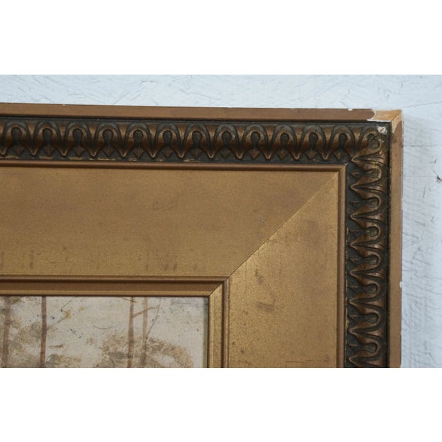 Antique James Craig Nicoll Autumn Forest Original Oil Painting on Paper 20", Framed For Sale - Image 9 of 12