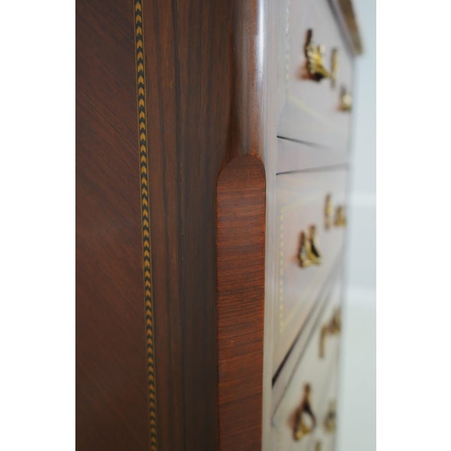 Vintage French Style Inlaid Marble Top Lingerie Chest For Sale - Image 13 of 15