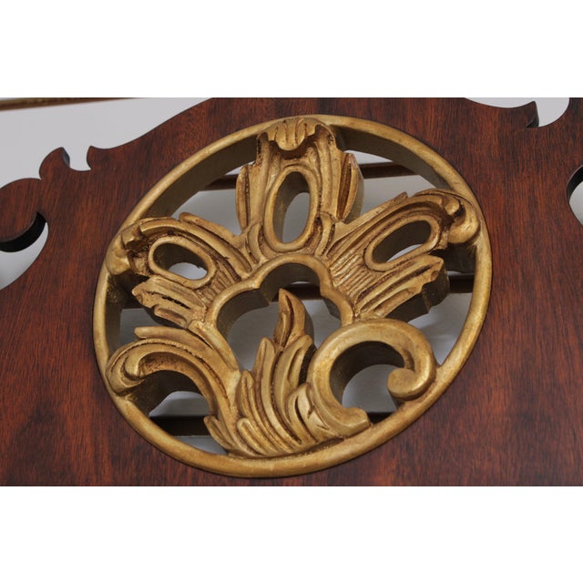 1990s Henkel Harris Model H-35 Chippendale Mahogany Mirror For Sale - Image 5 of 14