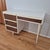 Mid-Century Modern 1970s Mid-Century Modern Style Two-Tone White & Faux Wood Laminate Writing Desk For Sale - Image 3 of 11