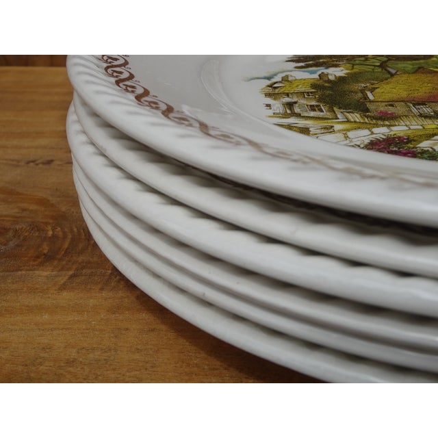 White French Earthenware Plates from Lunéville and Keller, 1890s, Set of 6 For Sale - Image 8 of 10